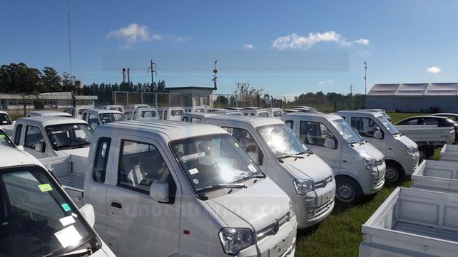 Acopio. Los automotores ocupan un gran espacio en el predio.