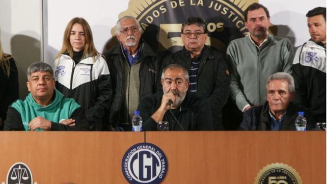 Los miembros del triunvirato de la CGT