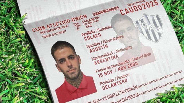 Unión presentó a Agustín Colazo, que debutó contra Boca