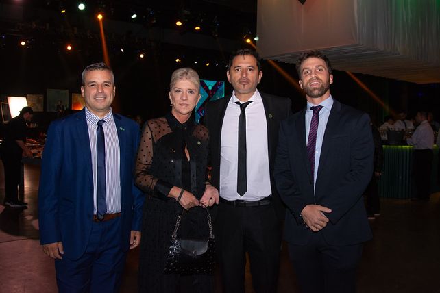 Gustavo Cuneo, Silvana Damiani, Ariel Báez y Benjamín Massoud