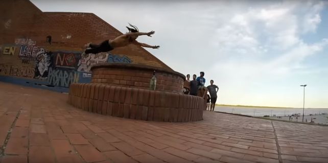 El parkour es una&nbsp;peligrosa&nbsp;disciplina que suma cada vez más adeptos en Rosario.&nbsp;