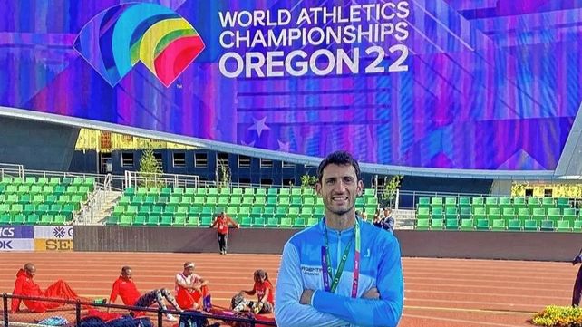 El garrochista Germán Chiaraviglio competirá el próximo viernes 22 en el Mundial de Estados Unidos.