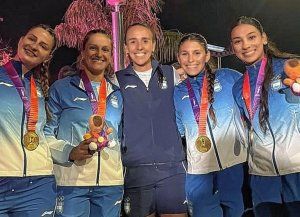 Magdalena Garro se bañó de oro en el K4 y volvió a hacer historia en los Juegos Suramericanos