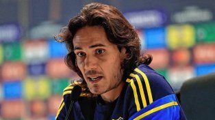 Cavani habló en rueda de prensa.