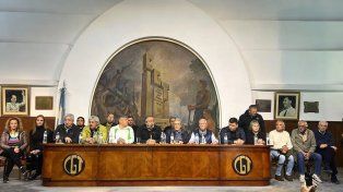 La Confederación General del Trabajo (CGT) realizó una conferencia de prensa