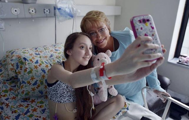 Valentina recibió la visita de la presidenta de Chile cuando su caso llegó a los medios.
