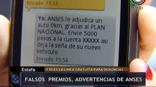 La Ansés denuncia una estafa con mensajes de texto que prometen autos 0 km y casas