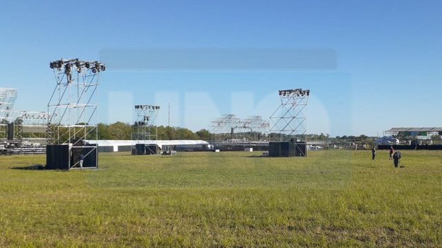 En el predio de la FDD ultiman detalles de organización y sonido