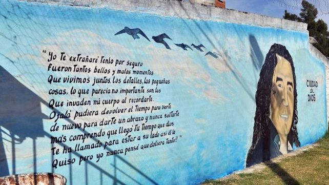 En la calle. Un mural da testimonio del poder de Cantero en la ciudad.&nbsp;