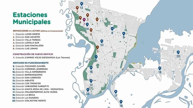 Las estaciones ofrecerán a la ciudadanía un conjunto de servicios y actividades articuladas.