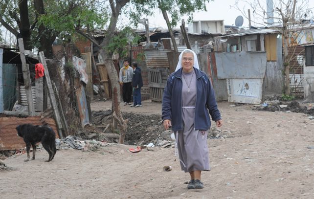 La hermana Jordán llevó adelante un trabajo social y pastoral en Empalme Graneros que trasciende hasta hoy.