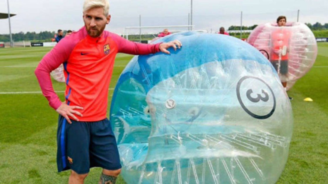 pelotas gigantes de plastico