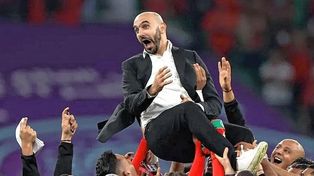Walid Regragui se mostró felíz por la gran Copa del Mundo de la selección africana y comparó a su equipo con la icónica película del boxeador.
