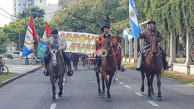 Marcharon en protesta del incremento de los casos de robo y matanza de caballos en Santa Fe y la región.&nbsp; 