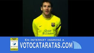Messi pidi&oacute; el voto para Cataratas como maravilla natural del mundo