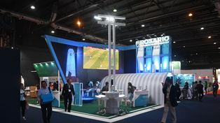El stand que Rosario montó en la Feria Internacional de Turismo.