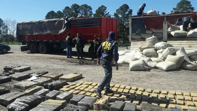 Incautaron cargamento millonario de droga en un operativo en Entre Ríos