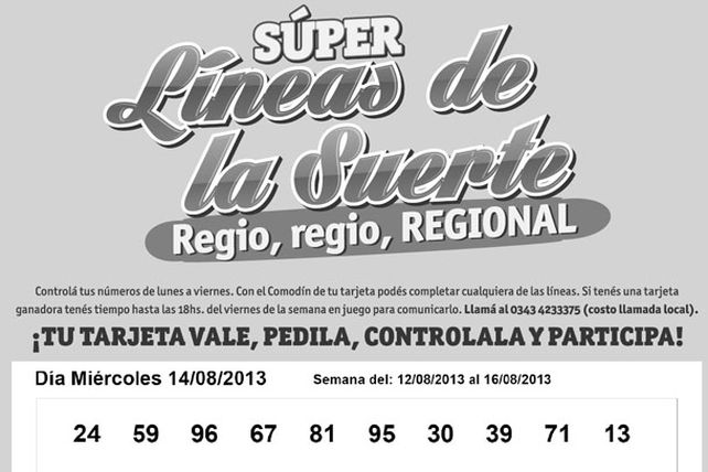 Seguí jugando con las Súper Líneas de las Suerte
