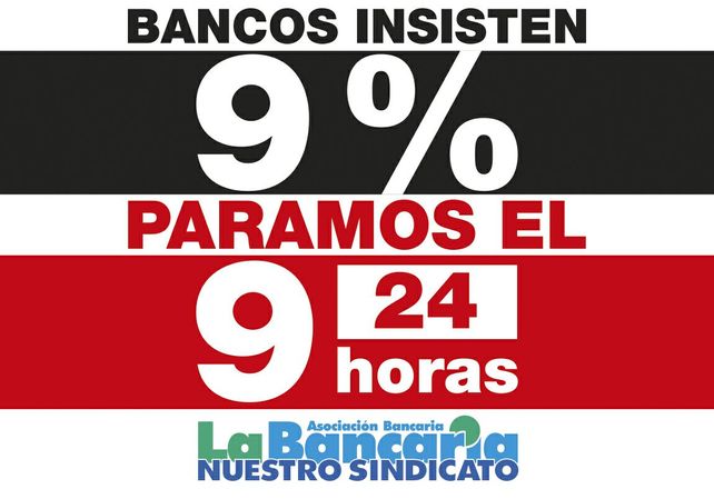 Anunciaron un paro bancario para el próximo viernes 9 de febrero