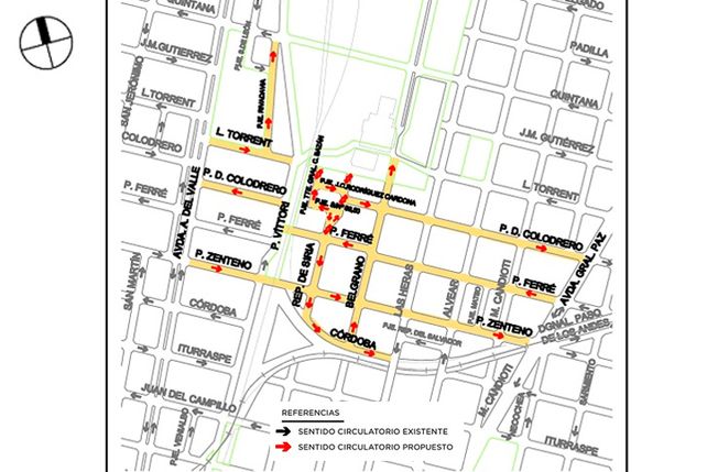 El Concejo aprobó cambios circulatorios de calles en la zona del Parque Federal