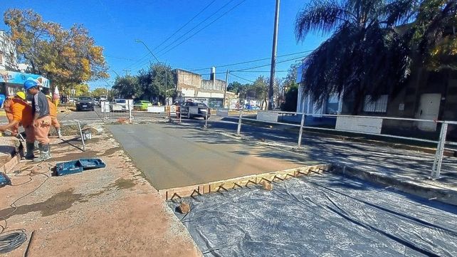 Trabajos de bacheo en la ciudad de Santa Fe
