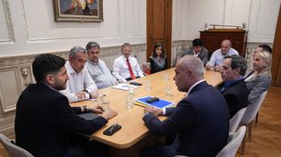 Maximiliano Pullaro, Pablo Javkin, Pablo Cococcioni y representantes de la Cámara Penal de la 2ª Circunscripción, entre otros.