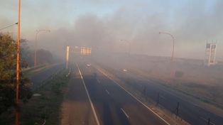 Incendios en El Pozo generan inconvenientes en la Ruta 168