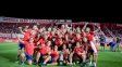 Ovación en el 15 de Abril: el plantel femenino de Unión celebró el ascenso ante su gente