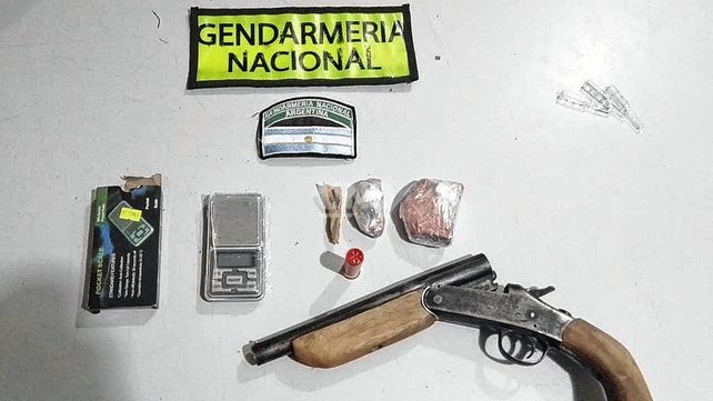 Los elementos secuestrados por Gendarmería