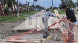 Preocupan los hechos de vandalismo en las obras de bacheo en la ciudad