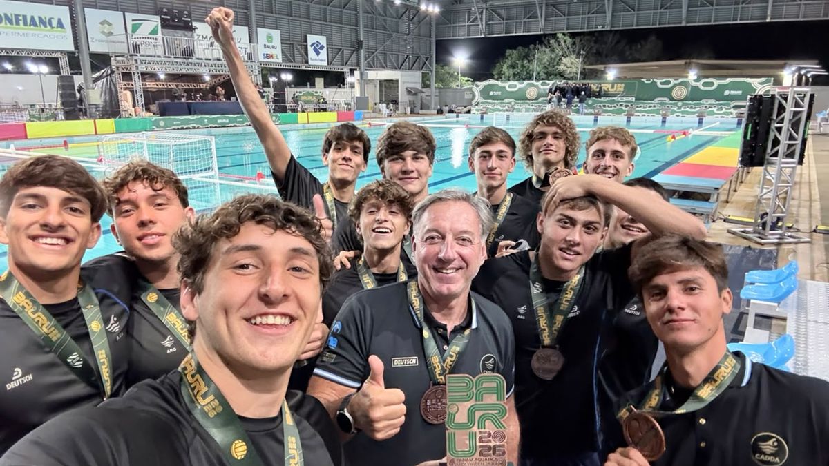 Waterpolo: los pibes argentinos se trajeron un bronce histórico de Baurú con gran aporte rosarino