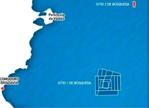 El lugar exacto del océano en el que encontraron el submarino