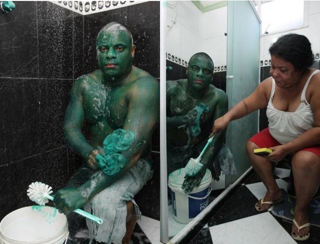 Un hombre hulk brasileño no consigue volver a su piel normal