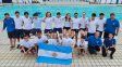  La delegación Argentina que compitió en la Copa Pacífico de aguas abiertas en Ecuador.  