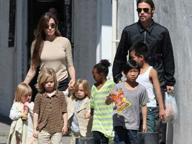 Ëpocas felices de la familia Pitt-Jolie.