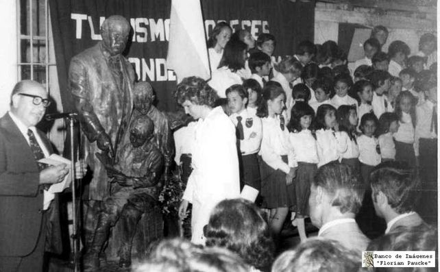 Acto histórico realizado en la entidad en la década del 70.