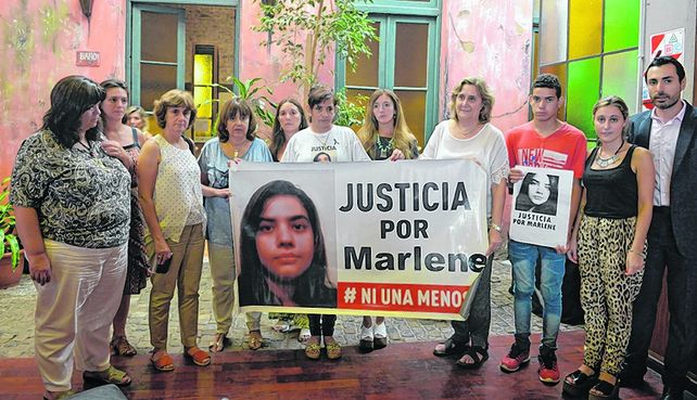 Un reclamo con avales. Los familiares de Marlene