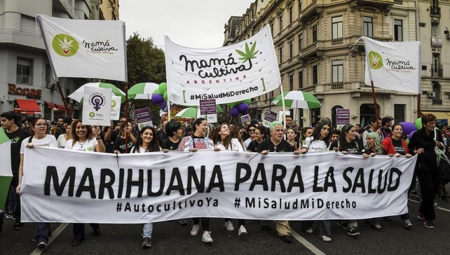 Una de las tantas marchas que en el pasado fueron convocadas para pedir por el cannabis medicinal.