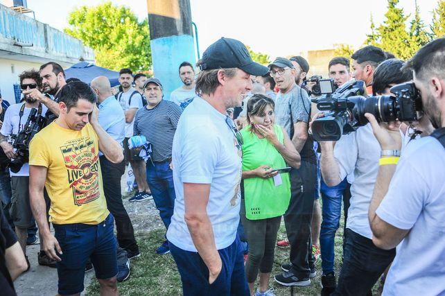 Buscado. El DT de Vélez fue uno de los más requeridos por los medios.&nbsp;