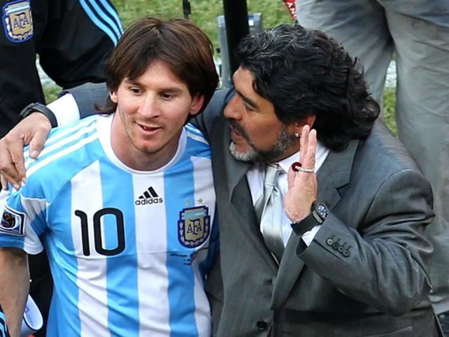 De Messi para Maradona: Te queremos ver bien lo antes posible
