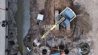 Nuevo puente Santa Fe-Santo Tomé: ya se construyeron 32 pilotes y se ejecutaron las primeras tres columnas
