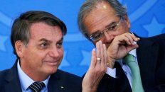 Bolsonaro y su superministro de Economía el liberal Paulo Guedes. Bolsonaro y su superministro de Economía el liberal Paulo Guedes.