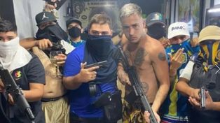 La foto con el trapero Zaramay que volvió célebre a la banda de Lucho Cantero.