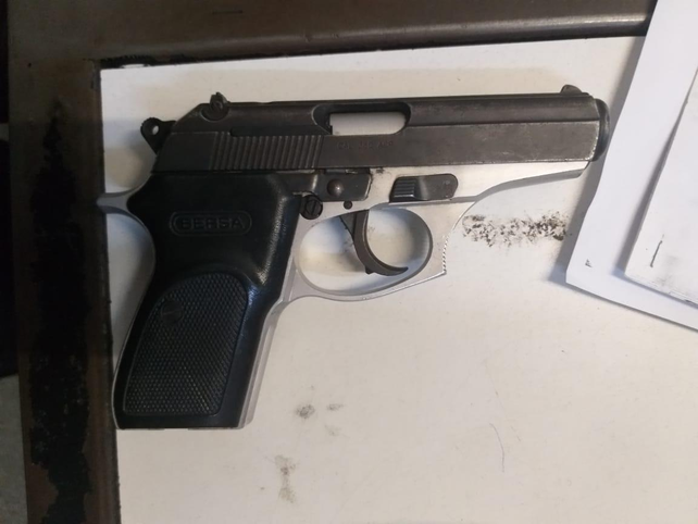 La pistola Bersa secuestrada ayer.&nbsp;
