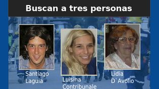 La búsqueda ahora está enfocada en las tres personas no encontradas