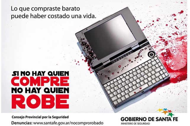 Se presentó una campaña de difusión contra la compra de artículos robados