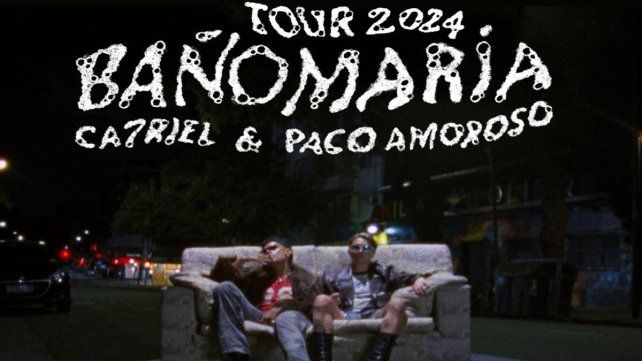 CA7RIEL y Paco Amoroso presentarán “Baño María” en Tribus Club de Arte