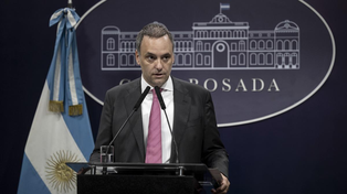 Manuel Adorni, portavoz de la Casa Rosada.