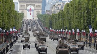 Las imágenes del desfile en Francia por el Día de la Independencia
