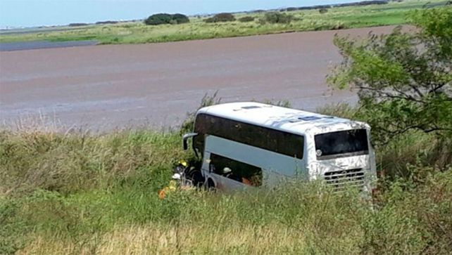 Segundo vehículo. El micro viajaba hacia Rosario